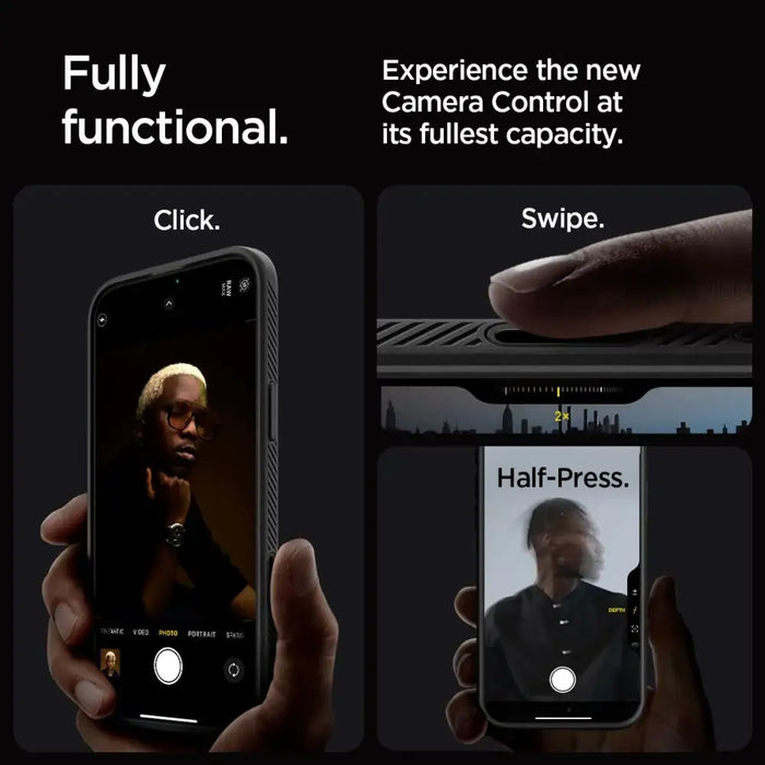 Spigen Liquid Air ’T’ MagSafe case for iPhone 16 Pro - matte black - Cell phone cases and covers<<<HurtelXML