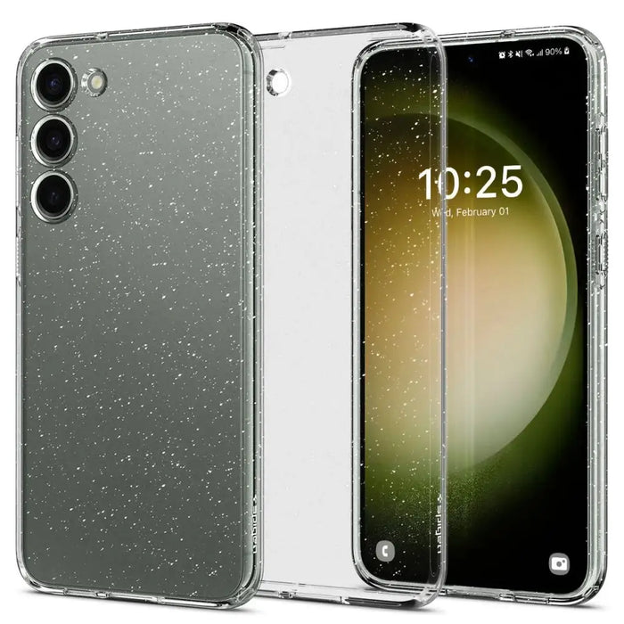 Spigen Liquid Crystal Case for Samsung Galaxy S23 - Clear Glitter - Cell phone cases and covers<<<HurtelXML