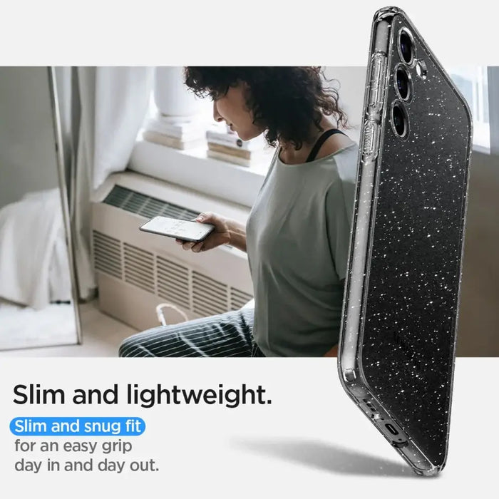 Spigen Liquid Crystal Case for Samsung Galaxy S23 - Clear Glitter - Cell phone cases and covers<<<HurtelXML
