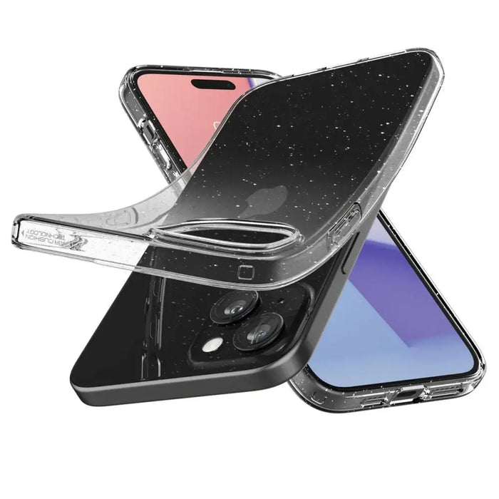 Spigen Liquid Crystal iPhone 15 Case - Clear Glitter - Cell phone cases and covers<<<HurtelXML