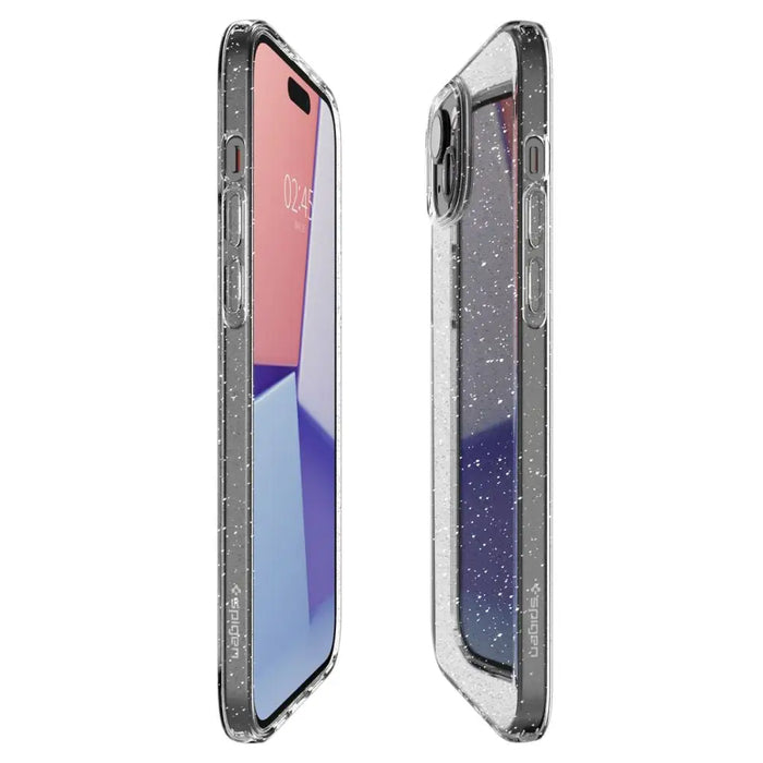 Spigen Liquid Crystal iPhone 15 Plus Case - Clear Glitter - Cell phone cases and covers<<<HurtelXML
