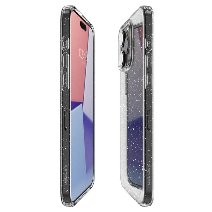 Spigen Liquid Crystal iPhone 15 Pro Case - Clear Glitter - Cell phone cases and covers<<<HurtelXML