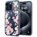 Spigen Liquid Crystal iPhone 15 Pro Case - Pink and Blue Flowers - Cell phone cases and covers<<<HurtelXML