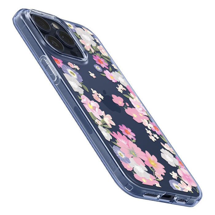 Spigen Liquid Crystal iPhone 15 Pro Case - Pink and Blue Flowers - Cell phone cases and covers<<<HurtelXML
