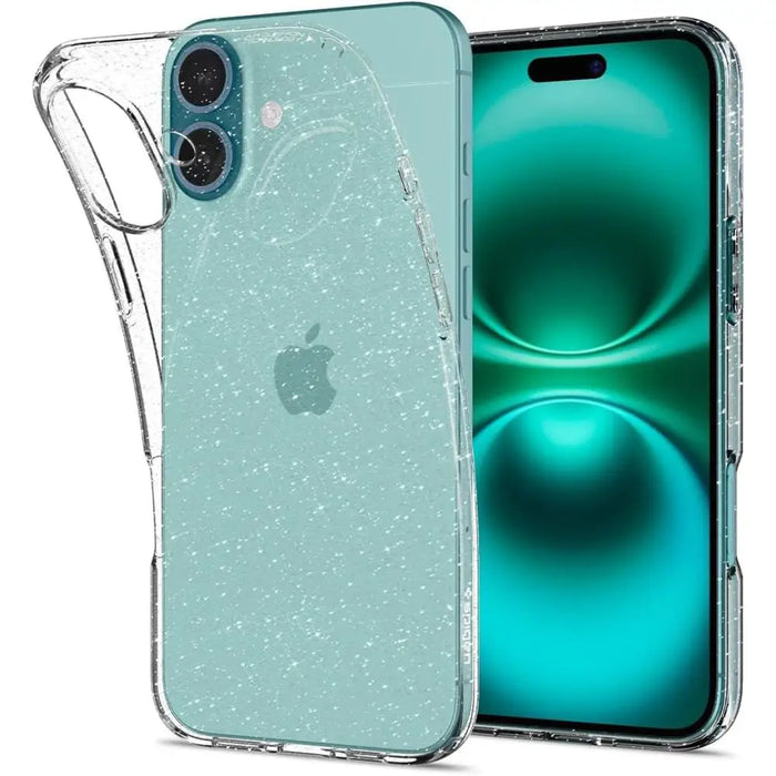 Spigen Liquid Crystal iPhone 16 Plus Case - Clear Glitter - Cell phone cases and covers<<<HurtelXML