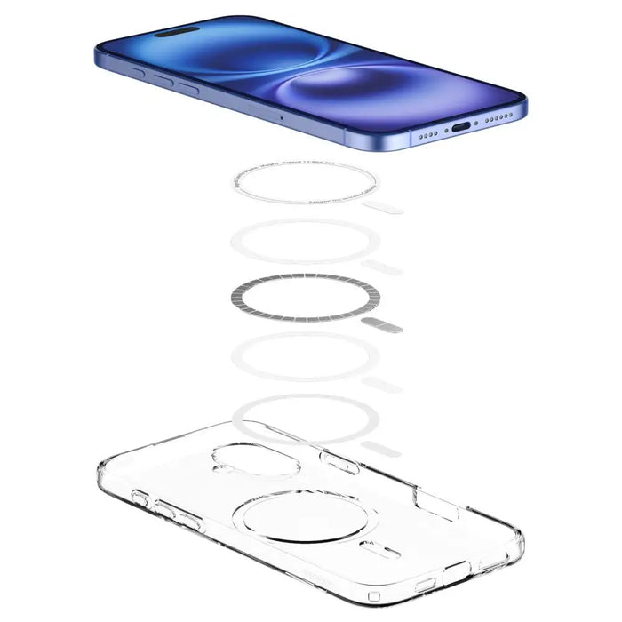 Spigen Liquid Crystal Mag Case with MagSafe for iPhone 16 Plus - Clear - Cell phone cases and covers<<<HurtelXML