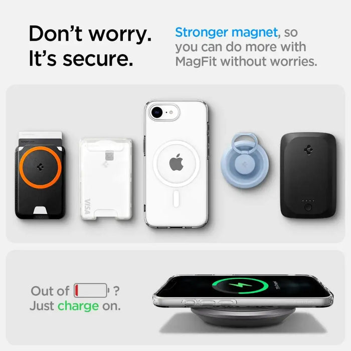 Spigen Liquid Crystal Mag MagSafe iPhone 16e Case - Clear - Cell phone cases and covers<<<HurtelXML