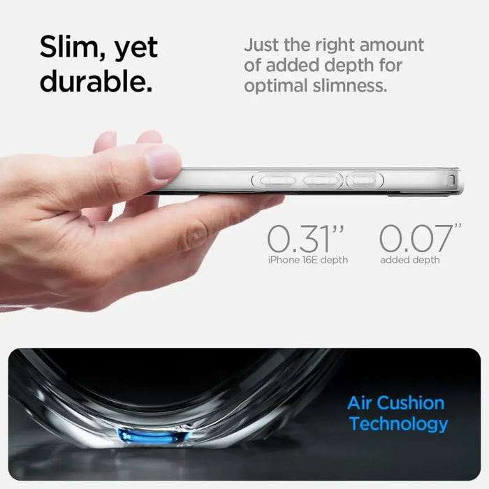 Spigen Liquid Crystal Mag MagSafe iPhone 16e Case - Clear - Cell phone cases and covers<<<HurtelXML