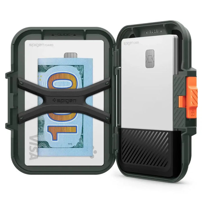 Spigen Lock Fit MagSafe Card Case - Green - Cell phone cases and covers<<<HurtelXML