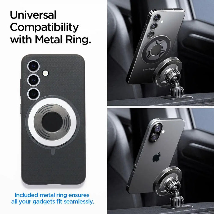 Spigen MFT13 MagSafe Car Holder for Cockpit or Air Vent - Silver - Cell phone holders<<<HurtelXML
