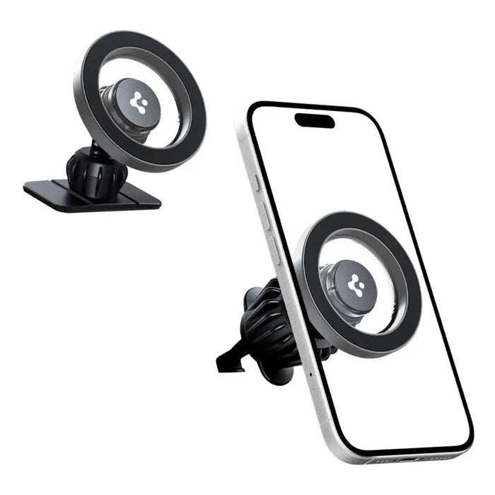 Spigen MFT13 MagSafe Car Holder for Cockpit or Air Vent - Silver - Cell phone holders<<<HurtelXML