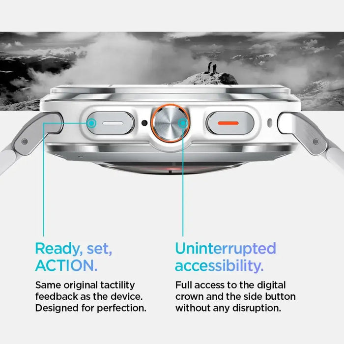 Spigen Modern Fit Band Bracelet for Samsung Galaxy Watch Ultra 47mm - Silver - Other cell phone equipment<<<HurtelXML