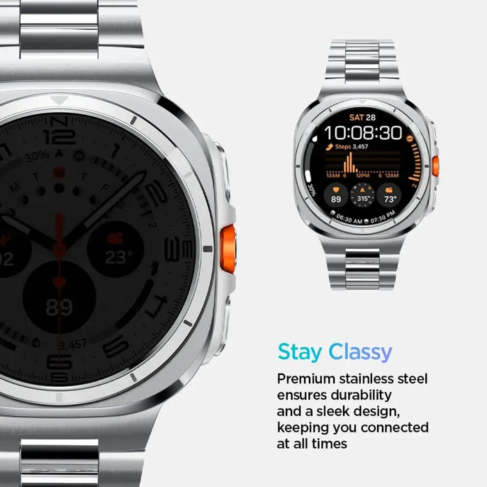 Spigen Modern Fit Band Bracelet for Samsung Galaxy Watch Ultra 47mm - Silver - Other cell phone equipment<<<HurtelXML