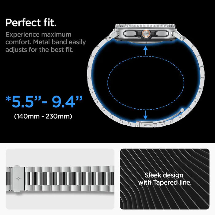 Spigen Modern Fit Band for Samsung Galaxy Watch 40/44/46 mm - Silver - Other cell phone equipment<<<HurtelXML