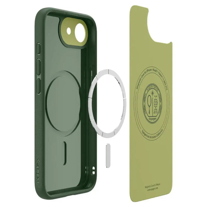 Spigen Nano Pop MagSafe iPhone 16e Case - Matte Green - Cell phone cases and covers<<<HurtelXML
