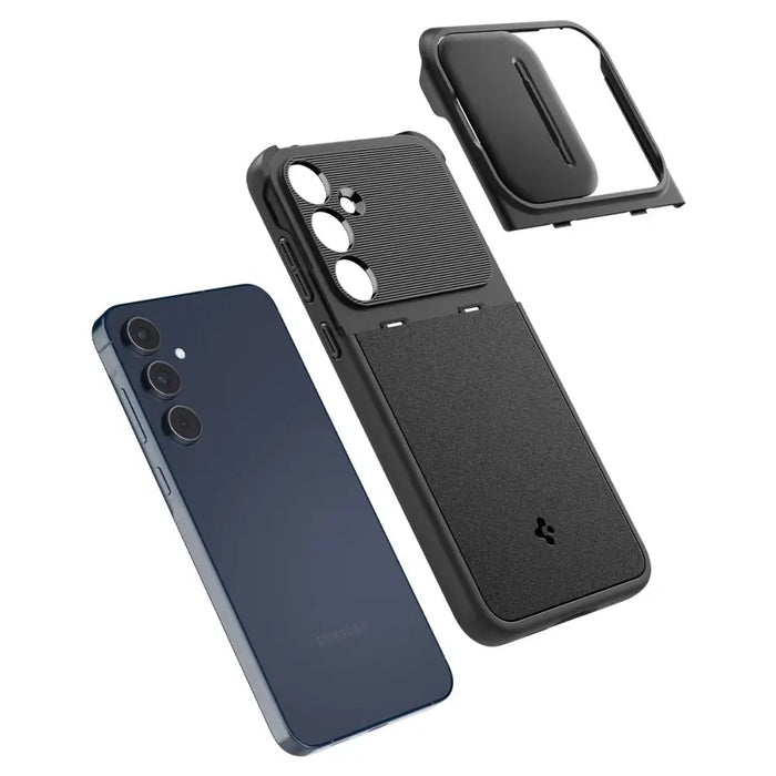 Spigen Optik Armor Case for Samsung Galaxy A55 5G - Black - Cell phone cases and covers<<<HurtelXML