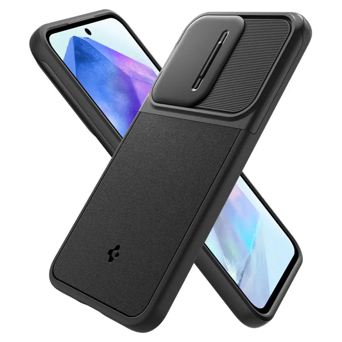 Spigen Optik Armor Case for Samsung Galaxy A55 5G - Black - Cell phone cases and covers<<<HurtelXML