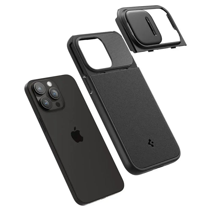 Spigen Optik Armor Mag case with MagSafe for iPhone 15 Pro - black - Cell phone cases and covers<<<HurtelXML
