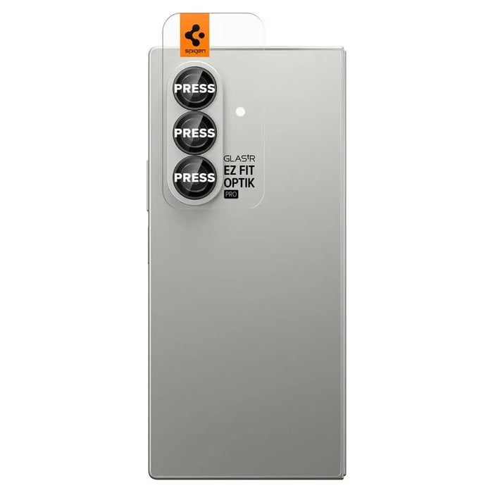 Spigen Optik Pro HD Glas.TR EZ Fit 2-pack Camera Protector for Samsung Galaxy Z Fold 7 - Black - Cell phone tempered