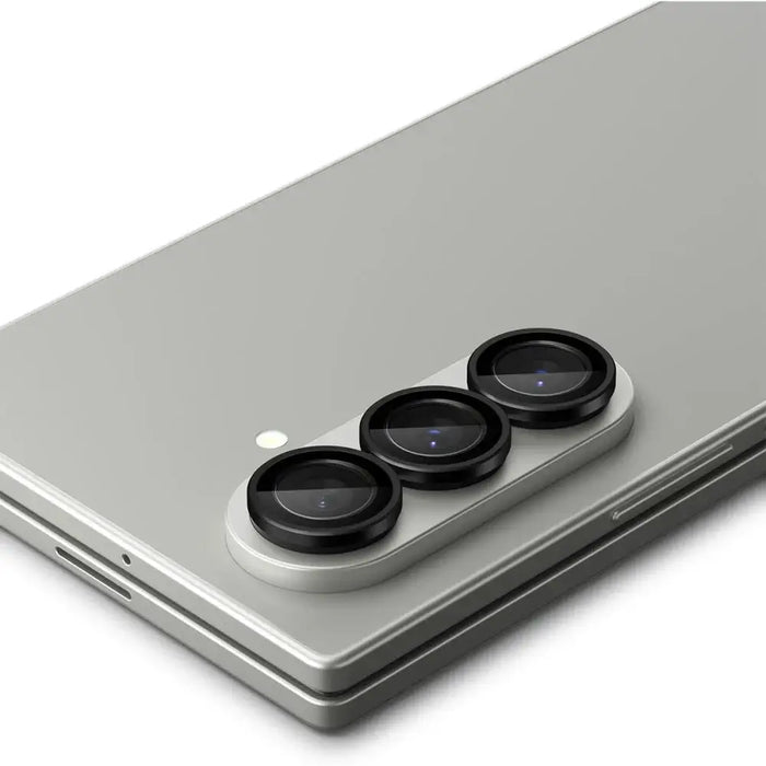 Spigen Optik Pro HD Glas.TR EZ Fit 2-pack Camera Protector for Samsung Galaxy Z Fold 7 - Black - Cell phone tempered