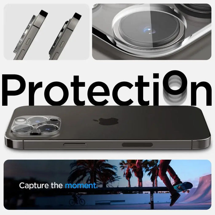 Spigen Optik.tR Camera Protector for iPhone 14 Pro / 14 Pro Max - Transparent 2 pcs. - Cell phone tempered