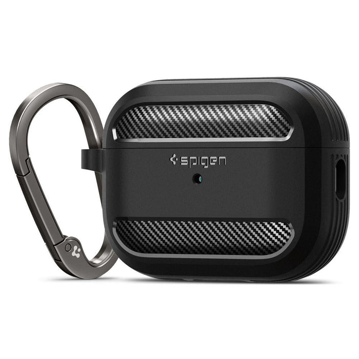 Spigen Rugged Armor Case for Apple AirPods Pro 1 / 2 - Matte Black - Cell phone cases and covers<<<HurtelXML