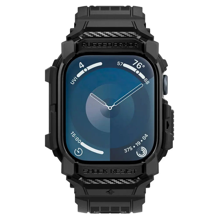 Spigen Rugged Armor Case for Apple Watch 10 46mm - Black - Cell phone cases and covers<<<HurtelXML