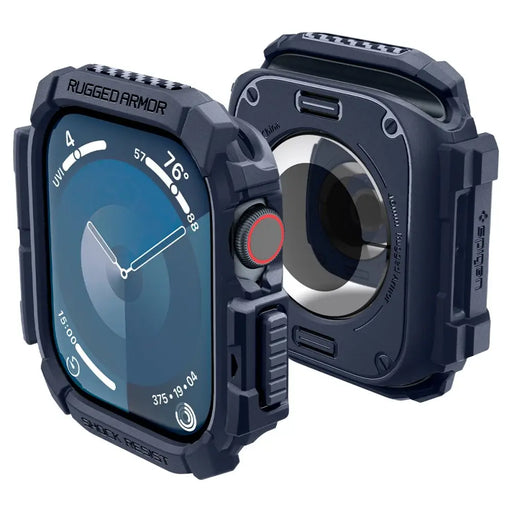Spigen Rugged Armor Case for Apple Watch 10 46mm - Navy Blue - Cell phone cases and covers<<<HurtelXML