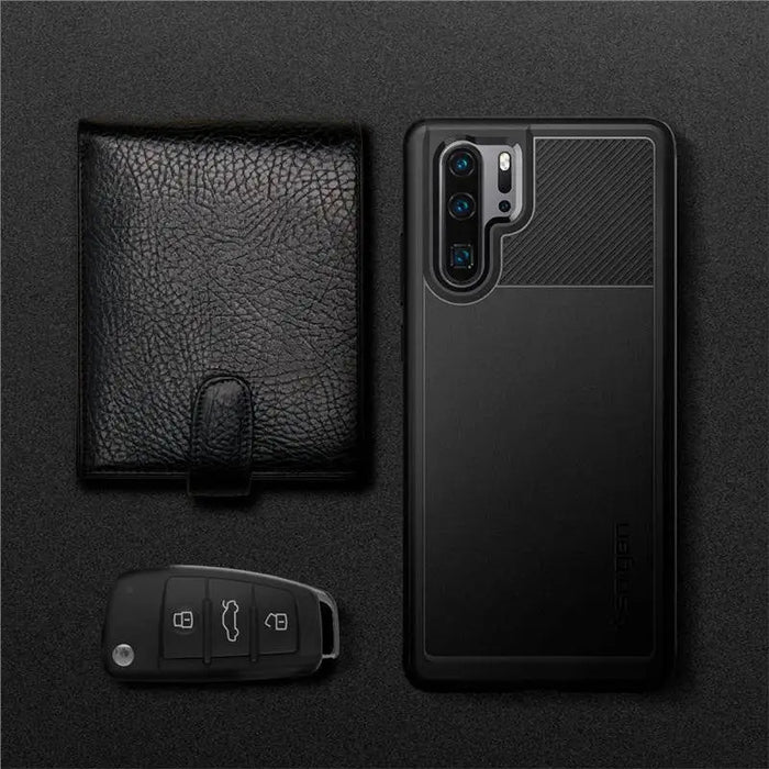 Spigen Rugged Armor case for Huawei P30 Pro - black - Cell phone cases and covers<<<HurtelXML