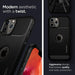Spigen Rugged Armor Case for iPhone 12 / iPhone 12 Pro - Matte Black - Cell phone cases and covers<<<HurtelXML