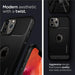 Spigen Rugged Armor Case for iPhone 12 / iPhone 12 Pro - Matte Black - Cell phone cases and covers<<<HurtelXML