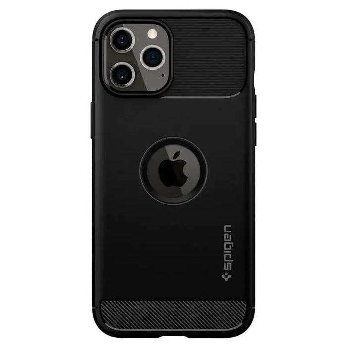 Spigen Rugged Armor Case for iPhone 12 / iPhone 12 Pro - Matte Black - Cell phone cases and covers<<<HurtelXML