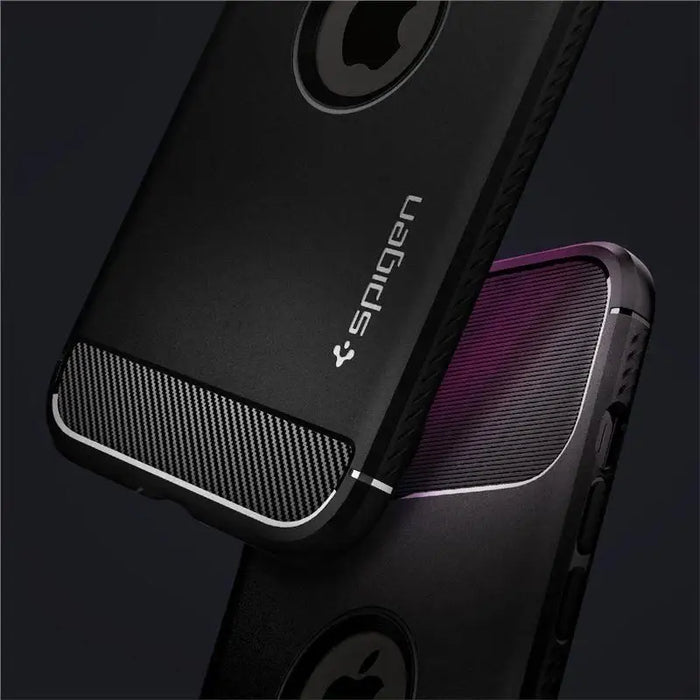 Spigen Rugged Armor Case for iPhone 12 / iPhone 12 Pro - Matte Black - Cell phone cases and covers<<<HurtelXML