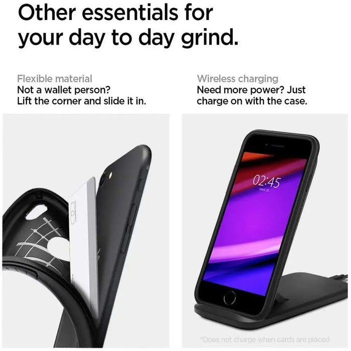 Spigen Rugged Armor Case for iPhone SE 2020 / 2022 - Black - Cell phone cases and covers<<<HurtelXML