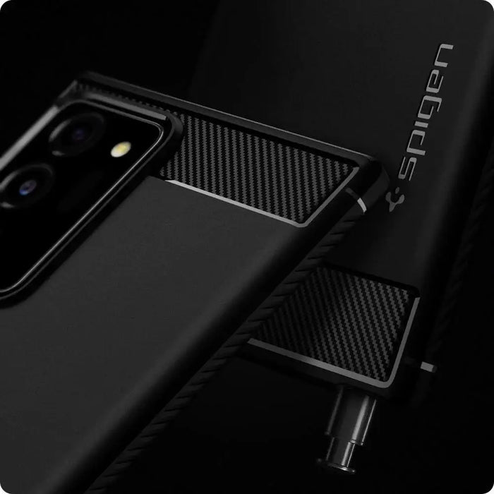Spigen Rugged Armor Case for Samsung Galaxy Note 20 Ultra - Matte Black - Cell phone cases and covers<<<HurtelXML