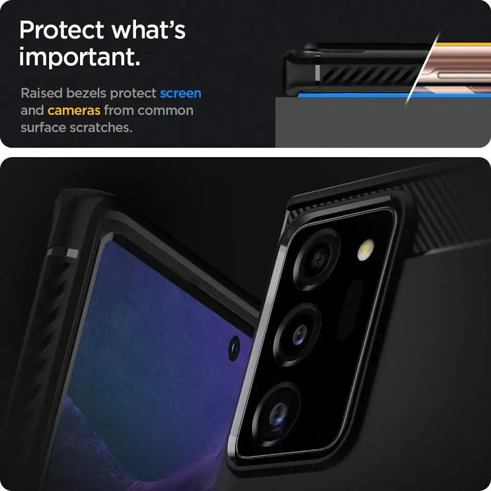 Spigen Rugged Armor Case for Samsung Galaxy Note 20 Ultra - Matte Black - Cell phone cases and covers<<<HurtelXML