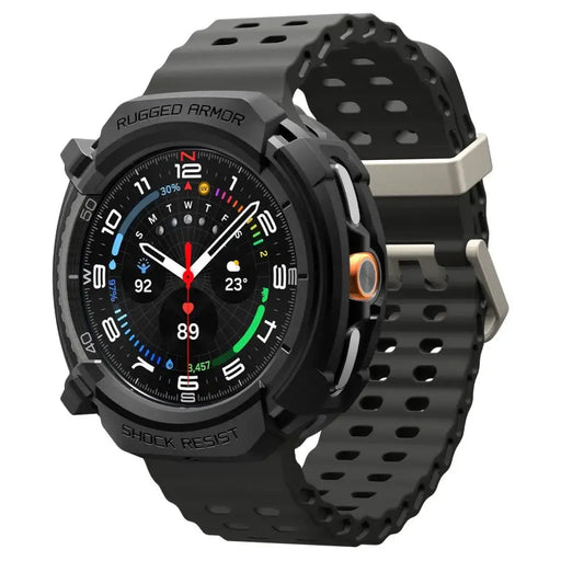 Spigen Rugged Armor Case for Samsung Galaxy Watch 8 Classic 46mm - Matte Black - Cell phone cases and covers<<<HurtelXML