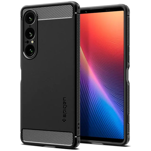 Spigen Rugged Armor Case for Sony Xperia 1 VII - Matte Black - Cell phone cases and covers<<<HurtelXML