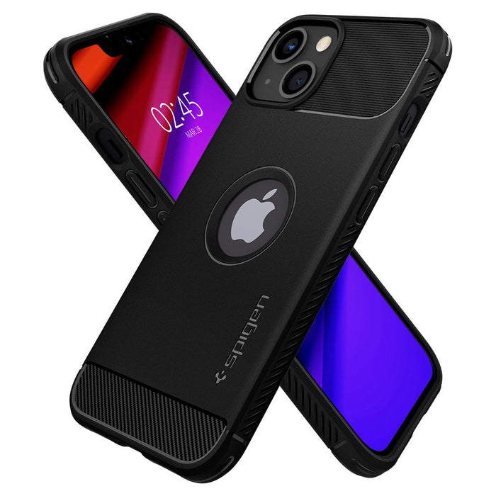 Spigen Rugged Armor iPhone 13 Case - Matte Black - Cell phone cases and covers<<<HurtelXML