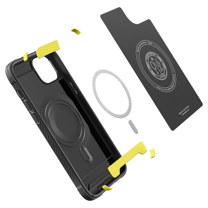 Spigen Rugged Armor Mag Case with MagSafe for iPhone 14 - Matte Black - Cell phone cases and covers<<<HurtelXML