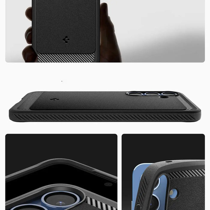 Spigen Rugged Armor Mag MagSafe Case for Samsung Galaxy S25 - Matte Black - Cell phone cases and covers<<<HurtelXML