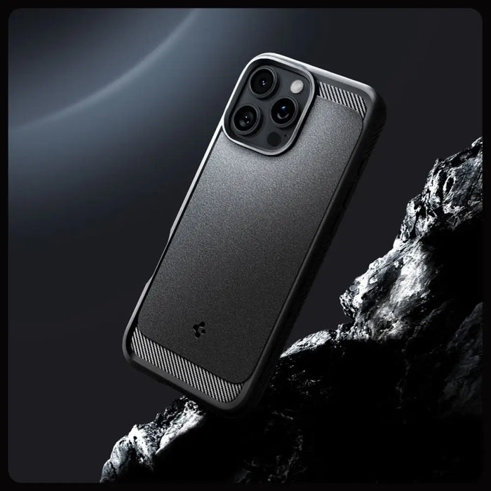 Spigen Rugged Armor MagSafe Case for iPhone 16 Pro Max - Black - Cell phone cases and covers<<<HurtelXML