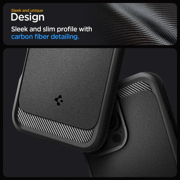 Spigen Rugged Armor MagSafe Case for iPhone 16 Pro Max - Black - Cell phone cases and covers<<<HurtelXML