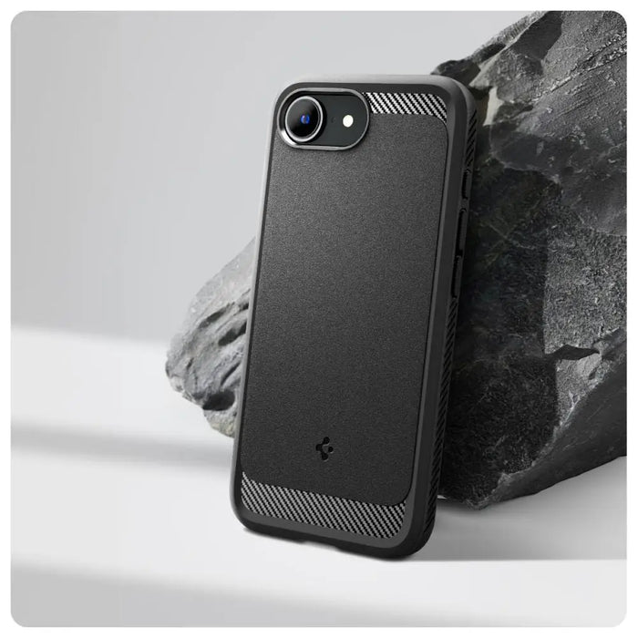 Spigen Rugged Armor MagSafe case for iPhone 16e - black - Cell phone cases and covers<<<HurtelXML