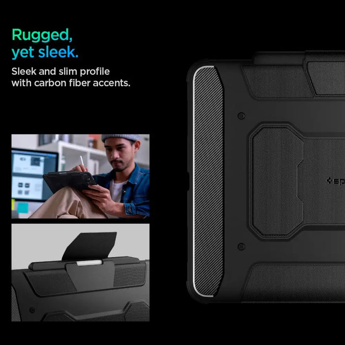 Spigen Rugged Armor Pro Case for iPad Pro 13’’ 2024 - Black - Cell phone cases and covers<<<HurtelXML