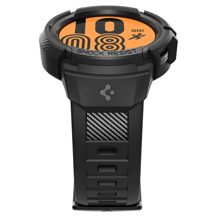 Spigen Rugged Armor Pro Case with Strap for Samsung Galaxy Watch 5 Pro (45mm) - Black - Cell phone cases