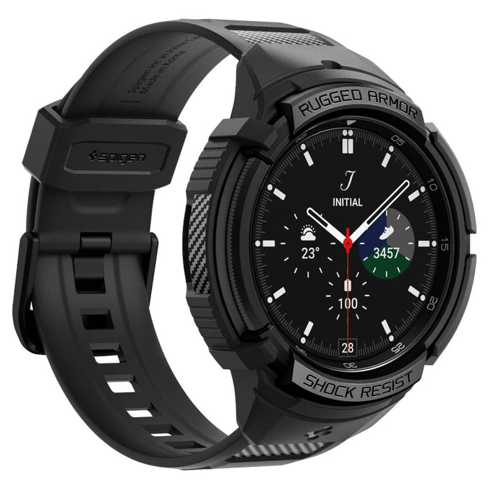 Spigen Rugged Armor Pro Case with Strap for Samsung Galaxy Watch 6 Classic (47mm) - Black - Cell phone cases