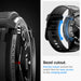 Spigen Rugged Armor Pro Case with Strap for Samsung Galaxy Watch 6 Classic (47mm) - Black - Cell phone cases