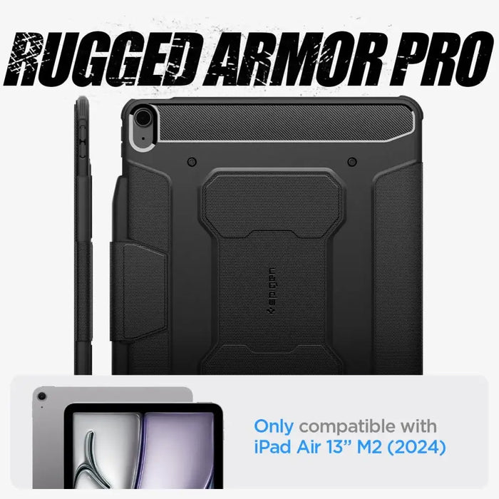 Spigen Rugged Armor Pro iPad Air 13’’ 2024 Case - Black - Cell phone cases and covers<<<HurtelXML
