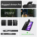 Spigen Rugged Armor Pro iPad Air 13’’ 2024 Case - Black - Cell phone cases and covers<<<HurtelXML